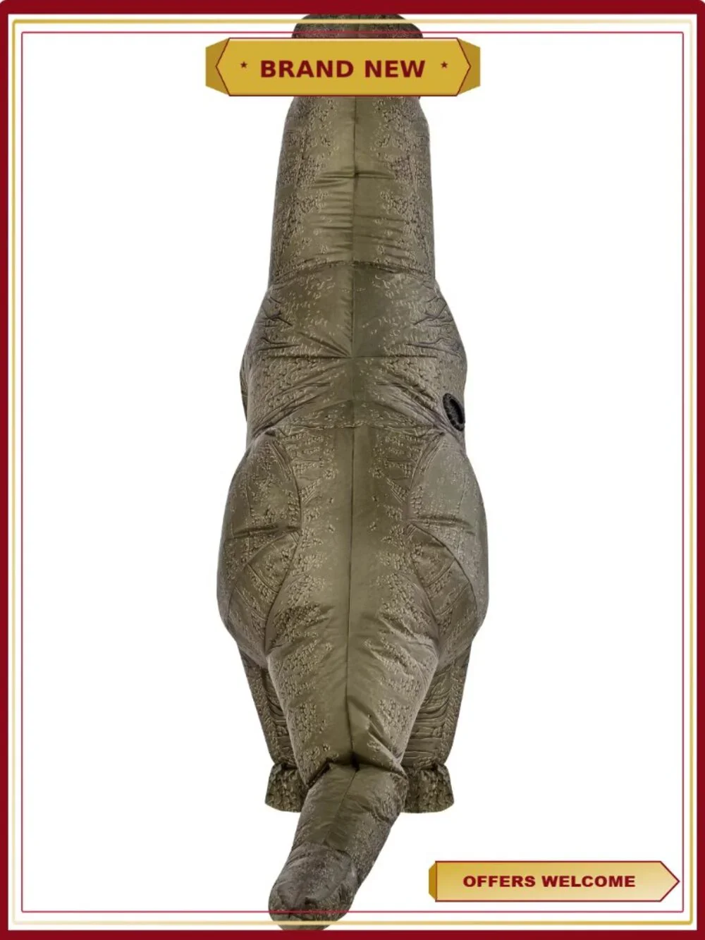 Jurassic World Inflatable T-Rex Halloween Costume Kids One Size